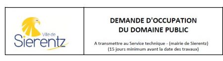 Demande d'occupation du domaine public_2026_10 Demande d'occupation du domaine public_2026_10