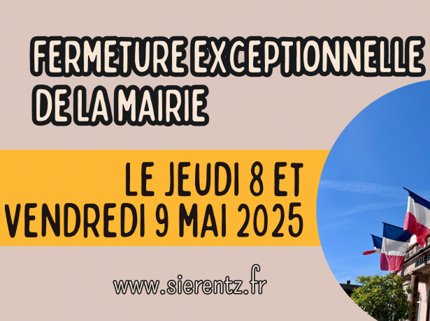 Fermeture de la mairie