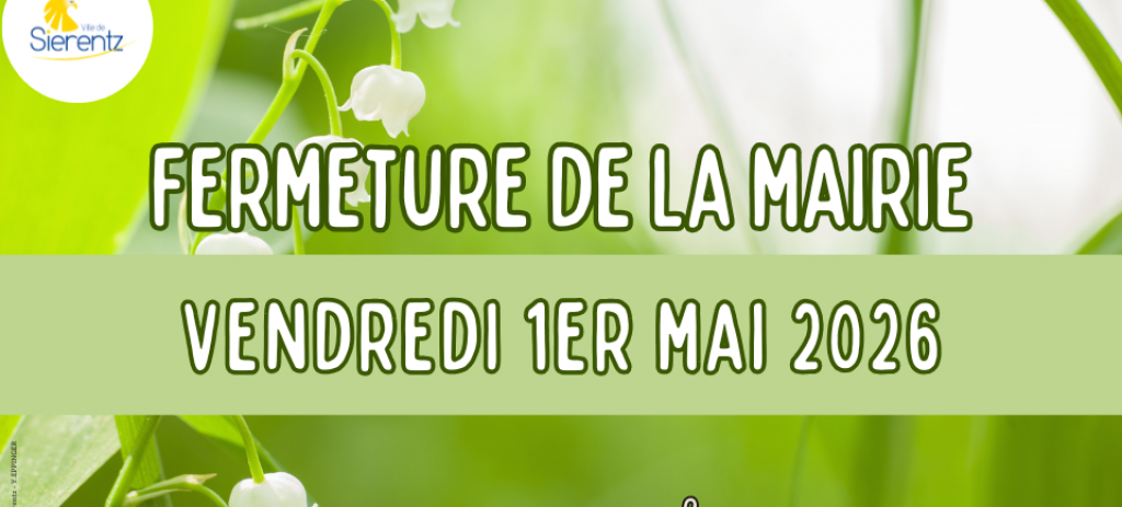 Fermeture exceptionnelle de la mairie