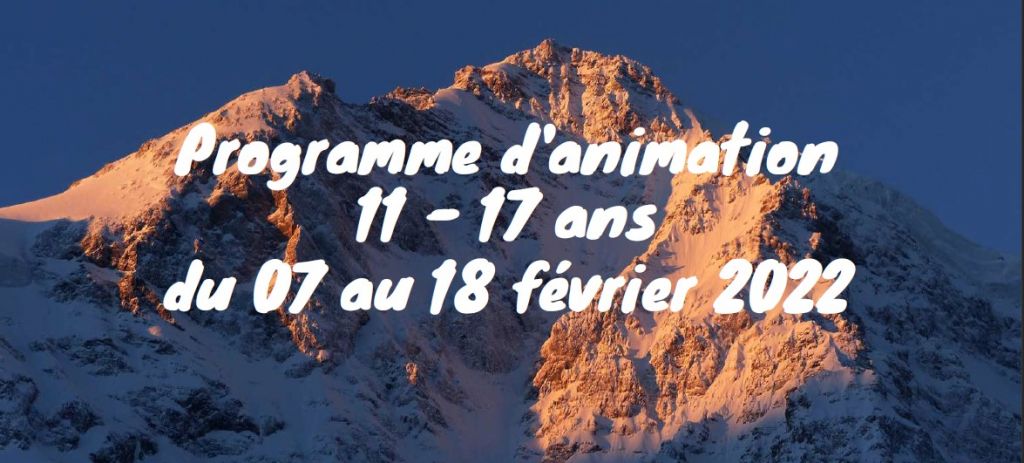 Programme d'animation vacances d'hiver des foyers clubs d'Alsace