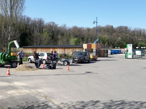 Opération broyage de végétaux