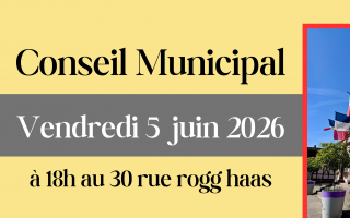 Séance du Conseil Municipal 