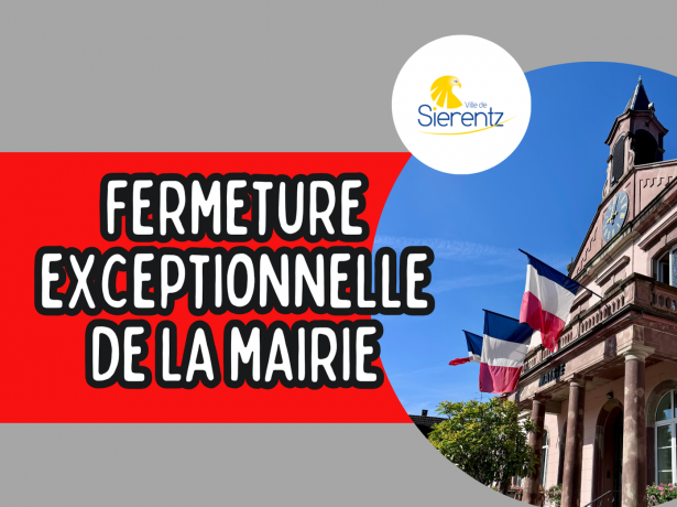 Fermeture de la mairie