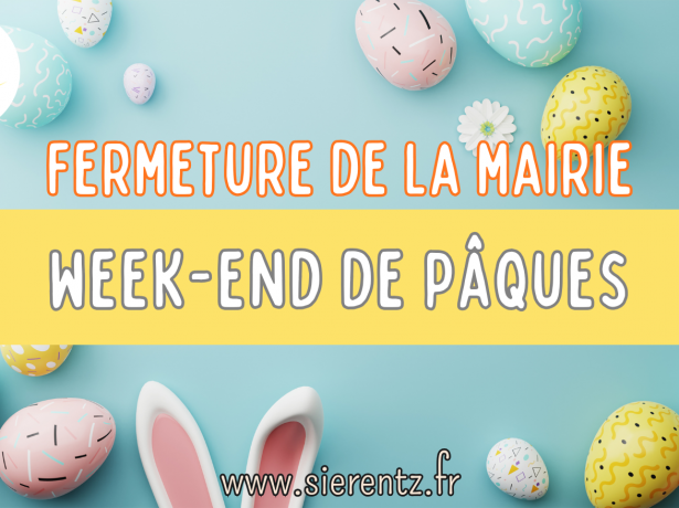 Fermeture exceptionnelle de la mairie