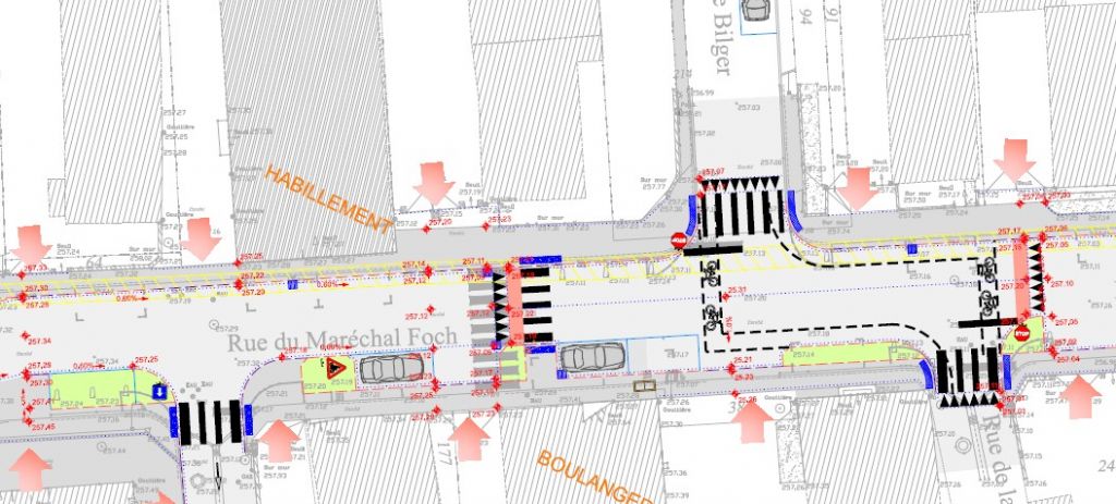 Travaux de réfection et de réaménagement de la rue Foch 