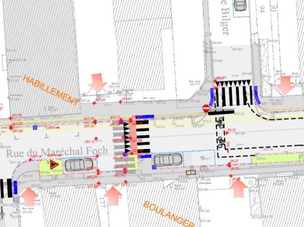 Travaux de réfection et de réaménagement de la rue Foch 