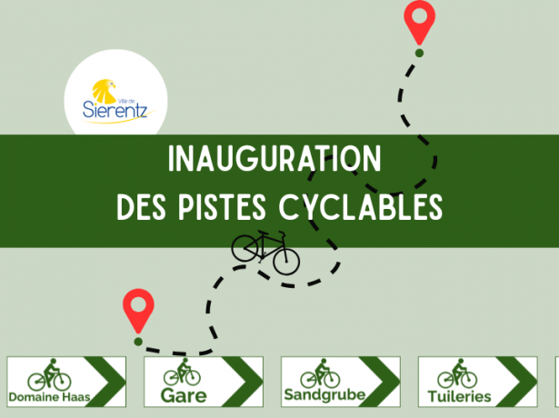 Inauguration des pistes cyclables