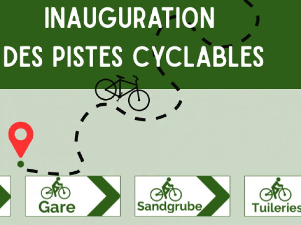 Inauguration des pistes cyclables