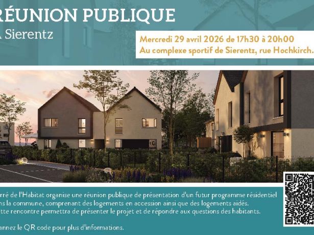 Réunion publique d'information - futur programme résidentiel 